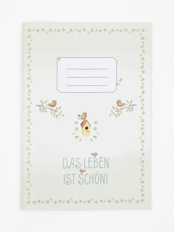 Notizheft A4 - Das Leben ist schön