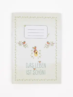Notizheft A5 - Das Leben ist schön