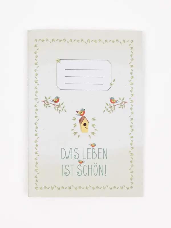 Notizheft A5 - Das Leben ist schön