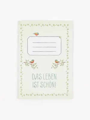 Notizheft A6 - Das Leben ist schön