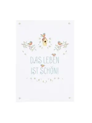 Notizblock A6 - Das Leben ist schön