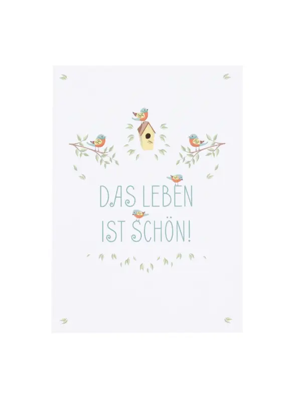 Notizblock A6 - Das Leben ist schön