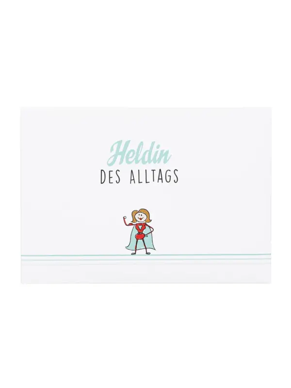 Postkarte mit Sonnenblumensamen - Heldin des Alltags