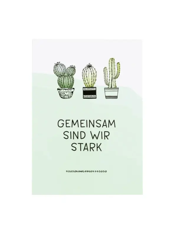 Notizblock A6 - Gemeinsam sind wir stark