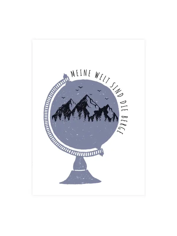 Karte - Meine Welt sind die Berge