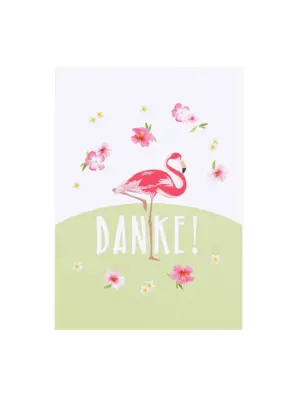 Postkarte mit Sonnenblumensamen - Danke