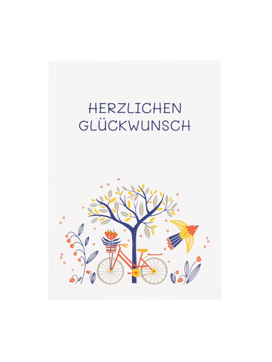 Postkarte mit Sonnenblumensamen - Glückwunsch
