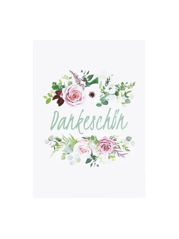 Postkarte mit Sonnenblumensamen - Dankeschön