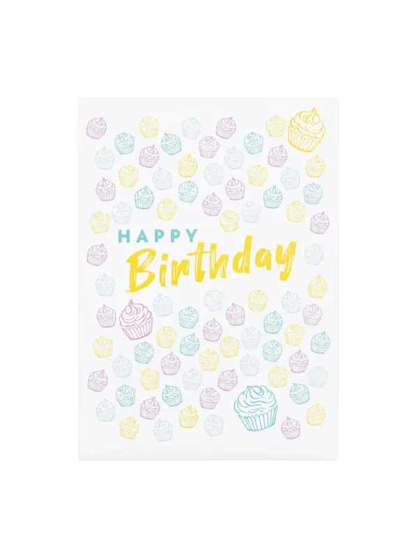 Postkarte mit Sonnenblumensamen - Happy Birthday