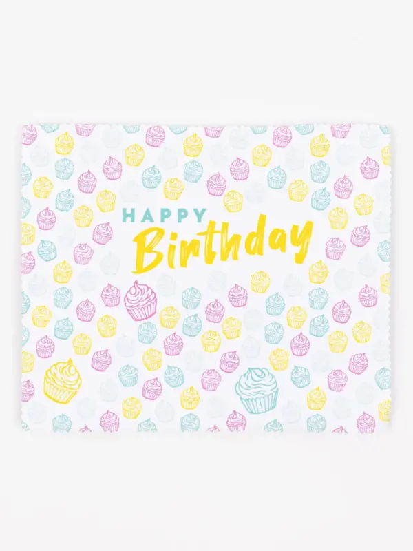 Brillenputztuch - Happy Birthday