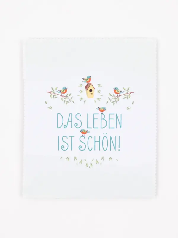 Brillenputztuch - Das Leben ist schön