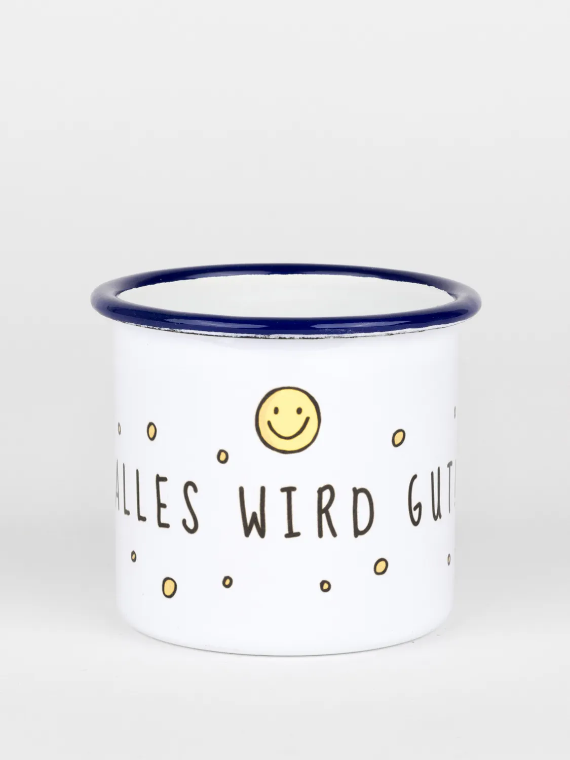 Emailletasse - Alles wird Gut