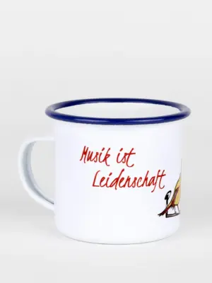 Emailletasse - Musik ist Leidenschaft