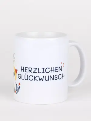 Keramiktasse - Herzlichen Glückwunsch