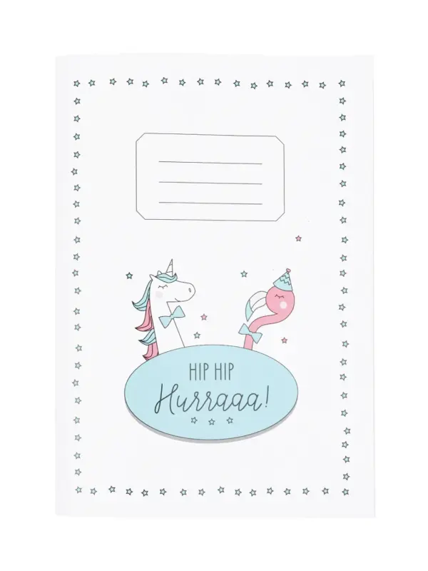 Notizheft A4 - Hip Hip Hurraaa