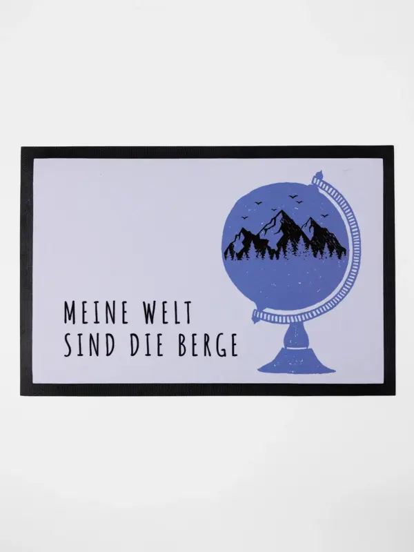 Fußmatte - Meine Welt sind die Berge