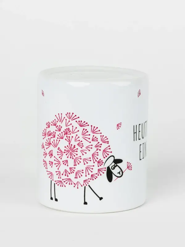 Spardose aus Keramik - Heute ist ein guter Tag