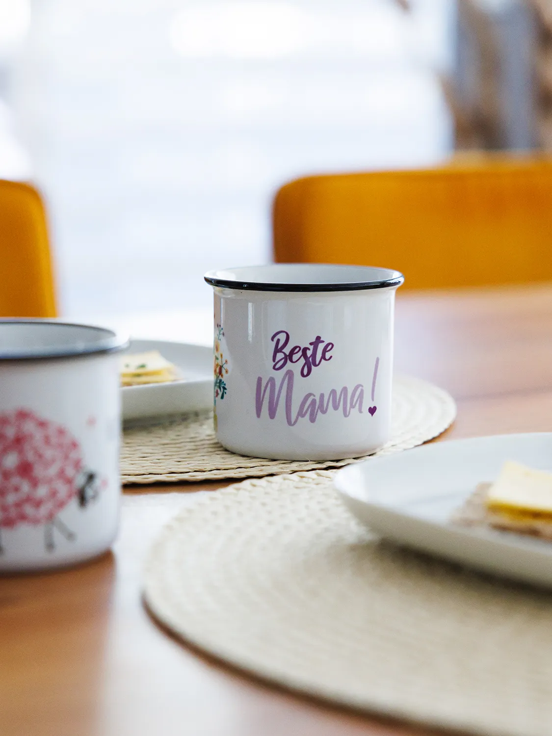 Keramiktasse mit Rand – Beste Mama 242 Keramiktasse mit Rand – Beste Mama – Bild 3