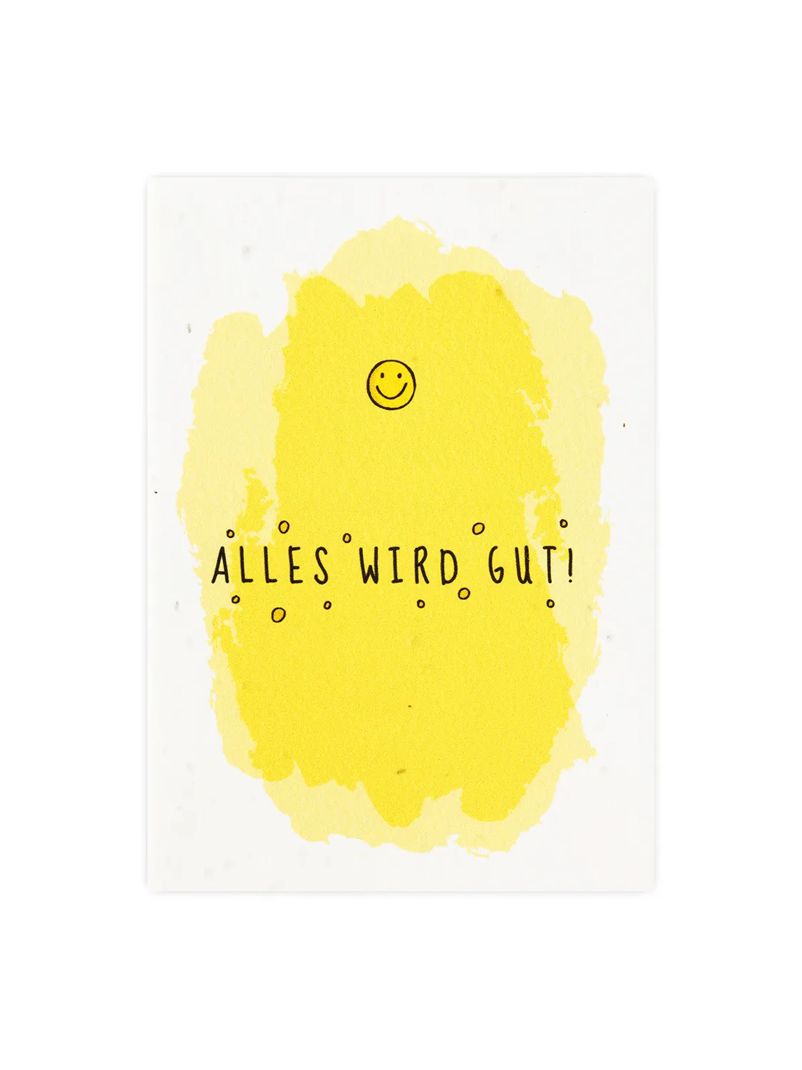 Postkarte aus Samenpapier - Alles wird gut