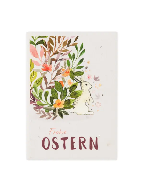 Postkarte aus Samenpapier - Frohe Ostern