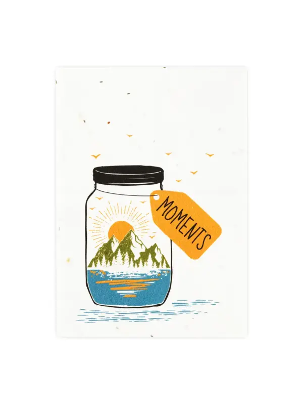 Postkarte aus Samenpapier - Moments