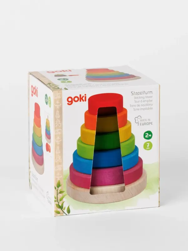 Stapelturm aus Holz