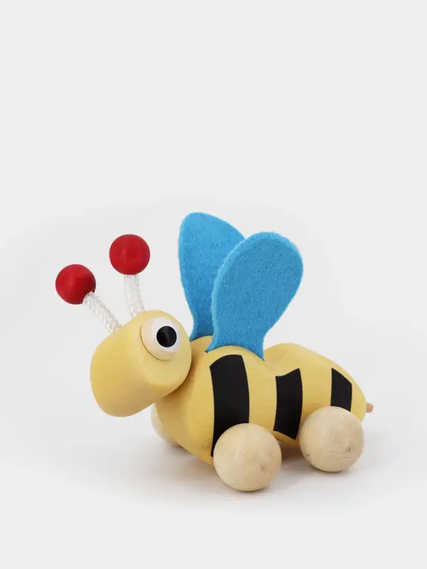 Holzspielzeug - Rolltier Biene