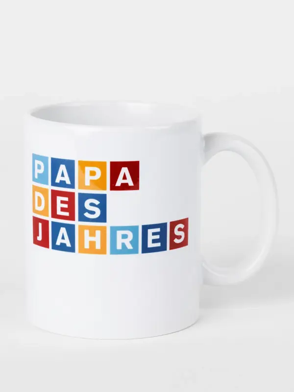 Keramiktasse - Papa des Jahres
