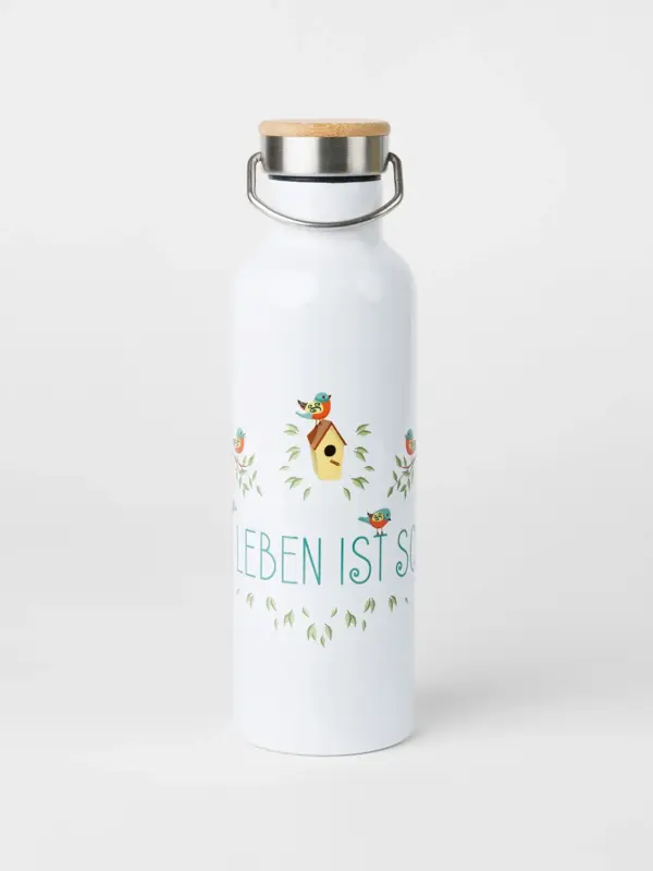 Thermoflasche - Das Leben ist schön