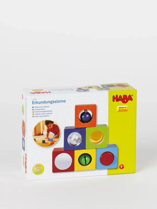 Erkundungssteine aus Holz