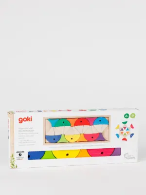 Legespiel und Bausteinkasten aus Holz