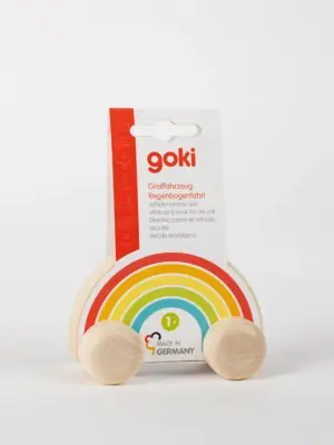 Greiffahrzeug aus Holz – Regenbogenfahrt