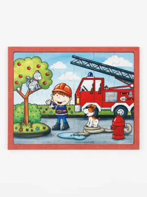 Puzzle aus Holz – Feuerwehr