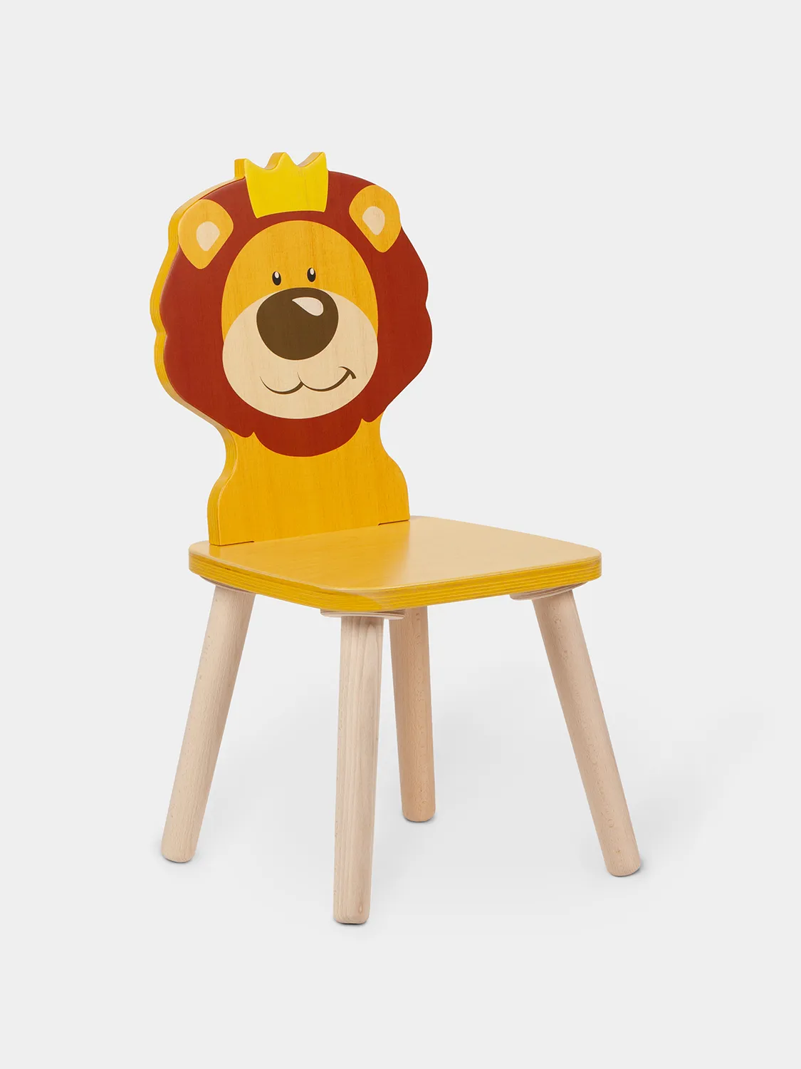 Kinderzimmer Holzstuhl - Löwe