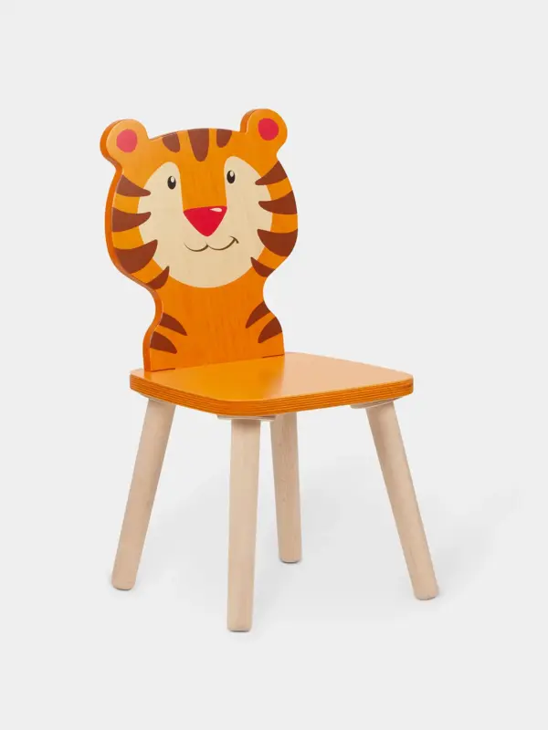 Kinderzimmer Holzstuhl - Tiger