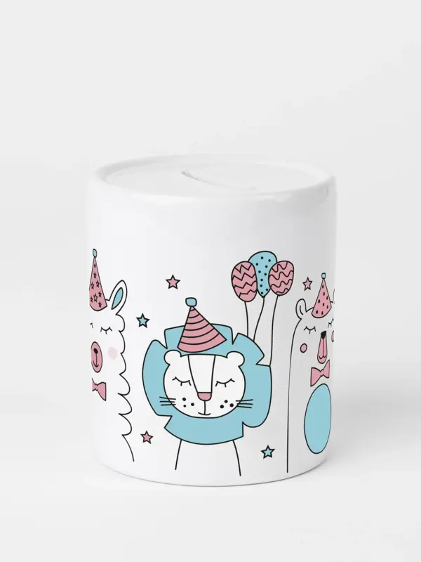 Spardose aus Keramik - Hip Hip Hurraaa