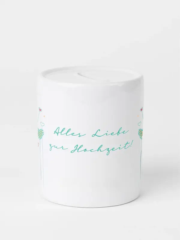 Spardose aus Keramik - Alles Liebe zur Hochzeit