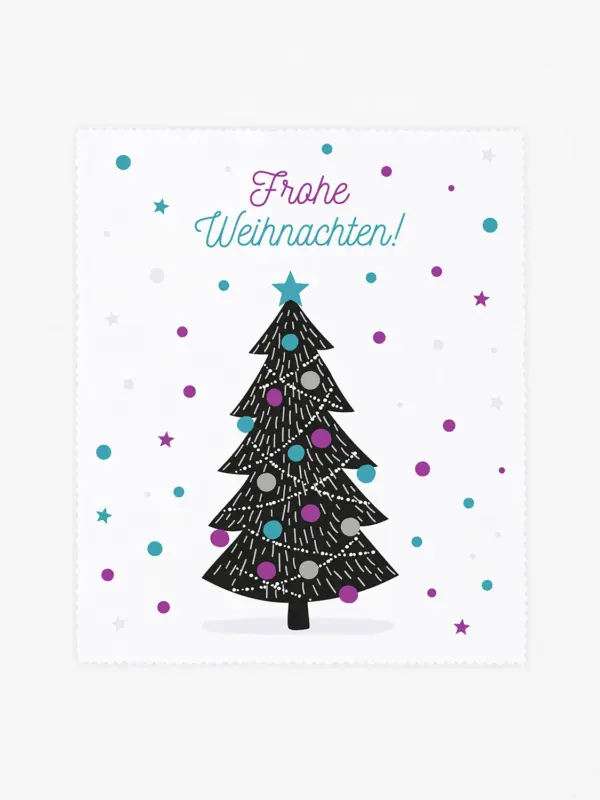 Brillenputztuch - Weihnachtsbaum