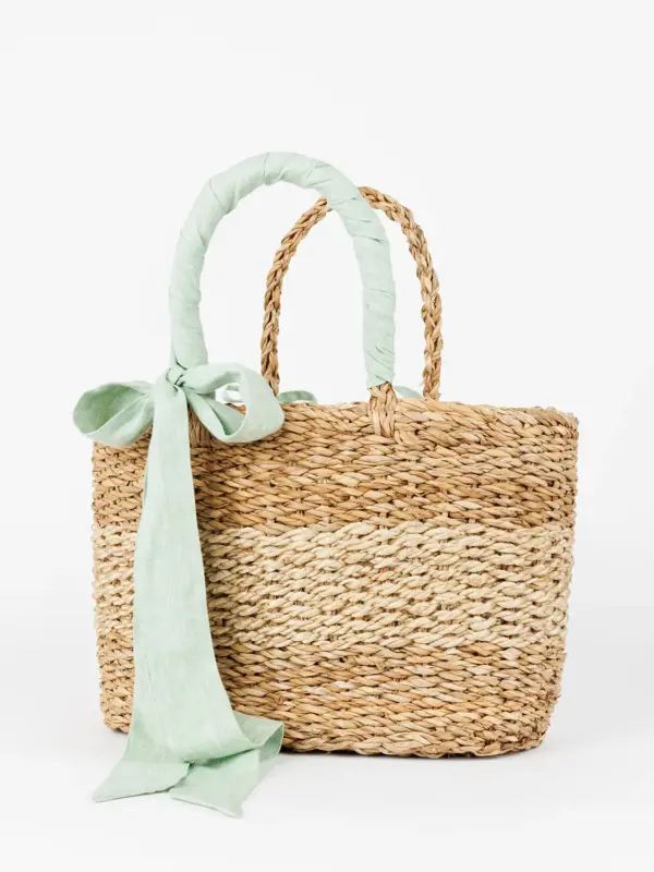 Korbtasche aus Seegras