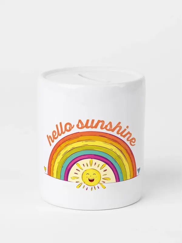 Spardose aus Keramik - Hello sunshine