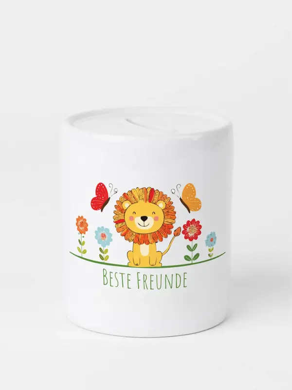 Spardose aus Keramik - Beste Freunde