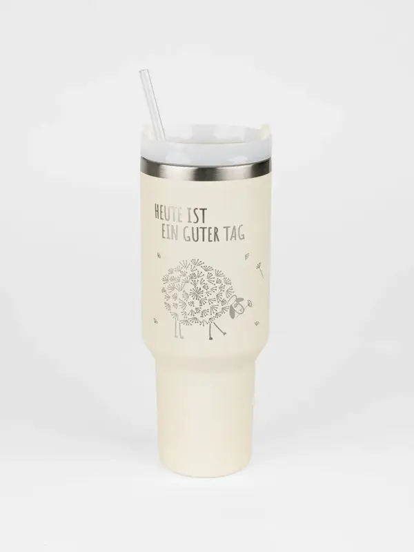 Edelstahl Thermobecher – Heute ist ein guter Tag