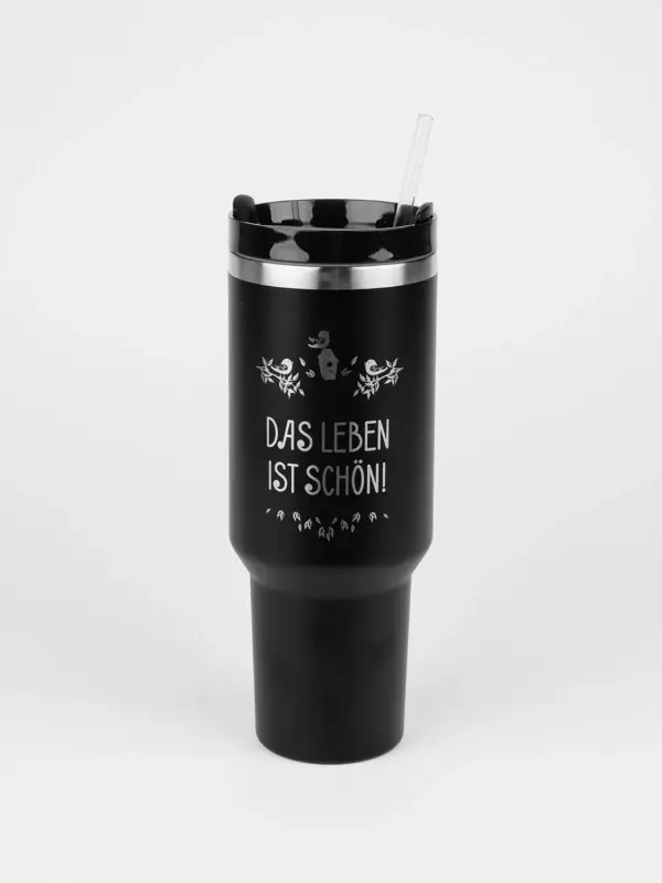 Edelstahl Thermobecher – Das Leben ist schön