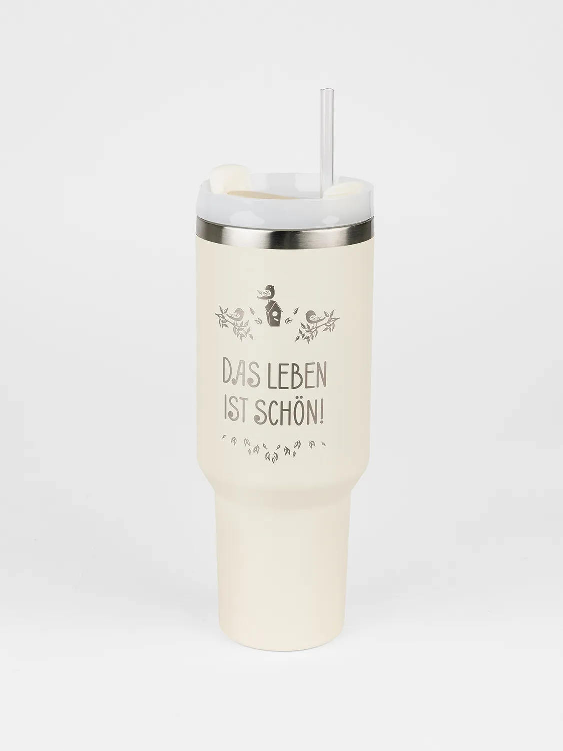 Edelstahl Thermobecher – Das Leben ist schön