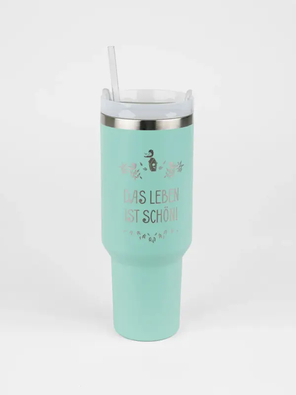 Edelstahl Thermobecher – Das Leben ist schön