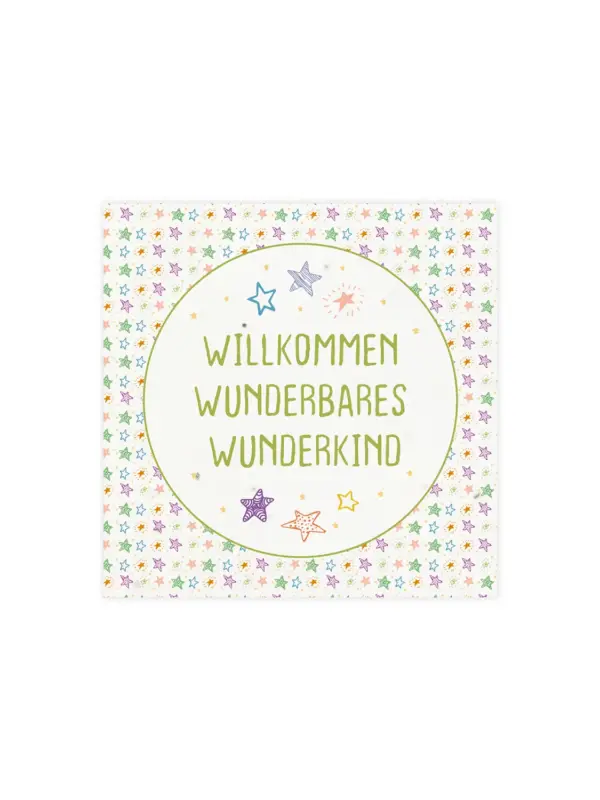 Kleine Klappkarte aus Samenpapier – Wunderbares Wunderkind