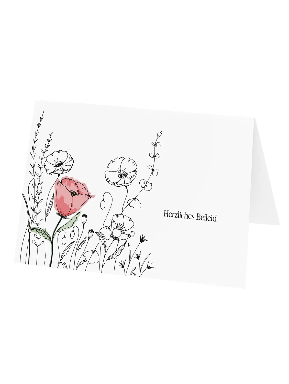 Trauerkarte - Herzliches Beileid