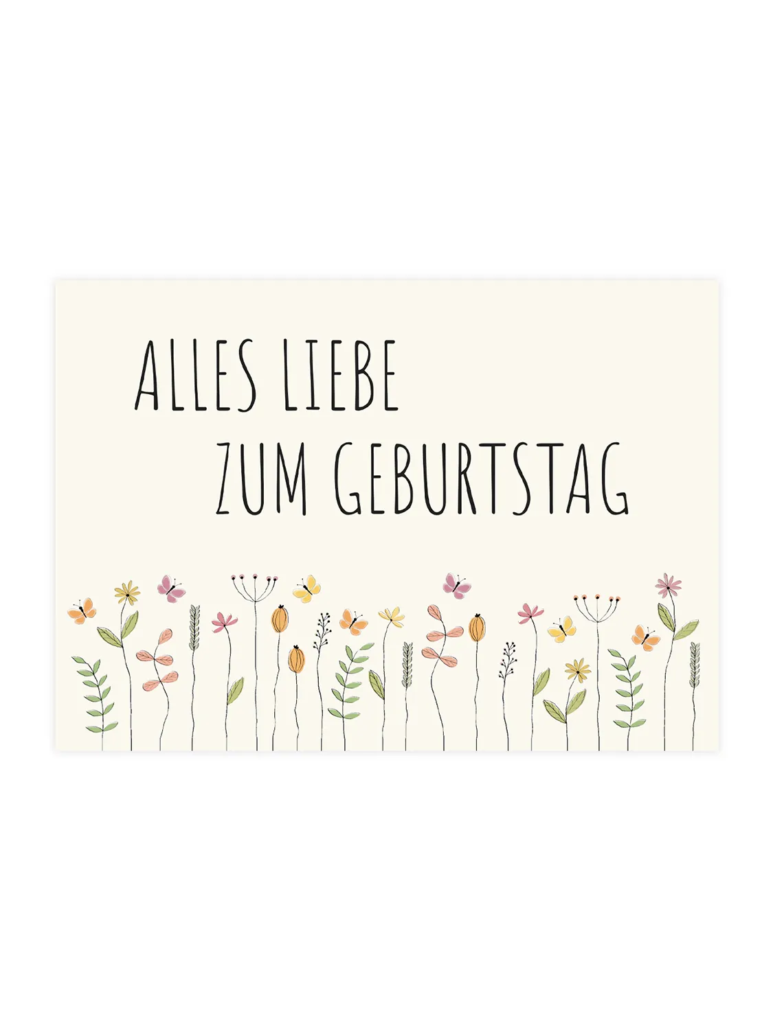 Karte - Alles Liebe zum Geburtstag