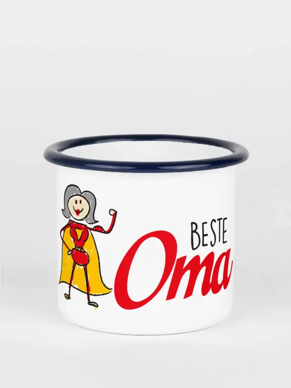 Emailletasse - Beste Oma