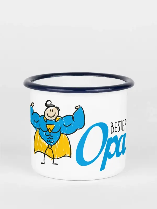 Emailletasse - Bester Opa